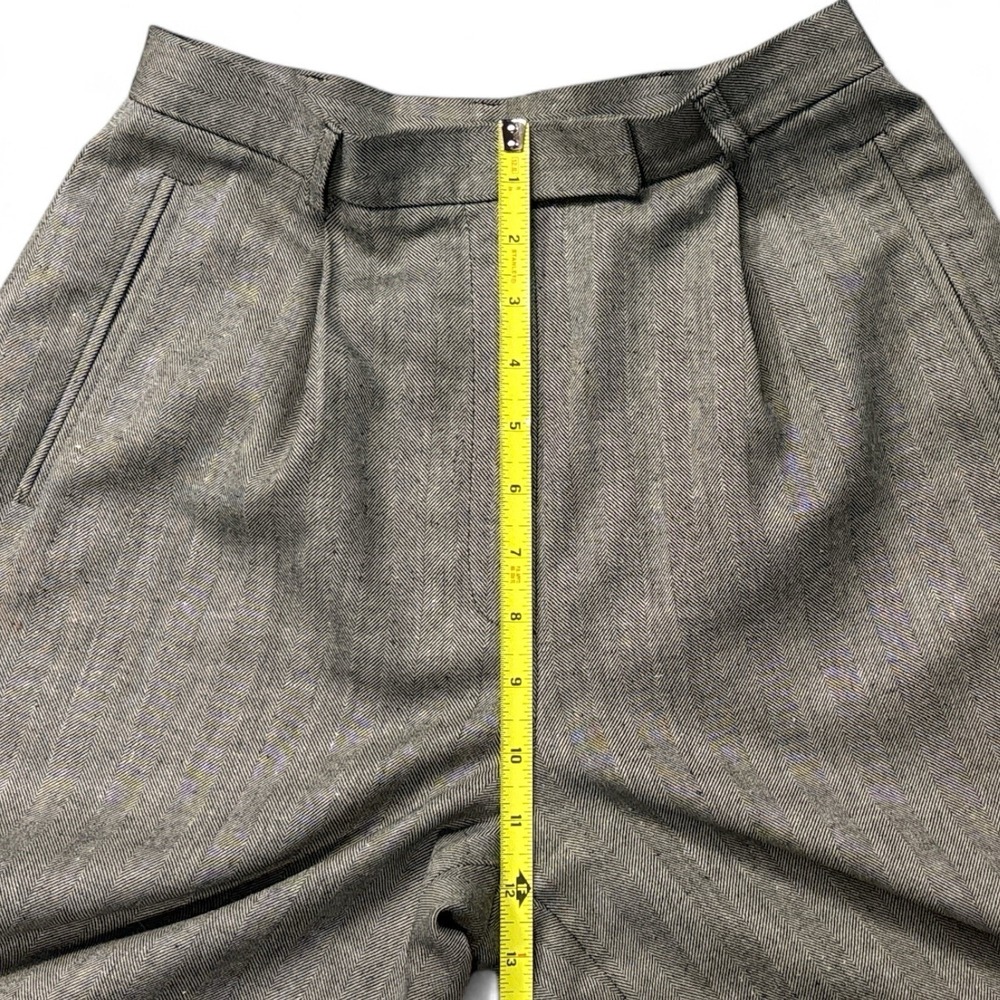 Lauren Ralph Lauren Petite Wool Silk Blend Taupe Pants - Size 4P - Picture 5 of 8